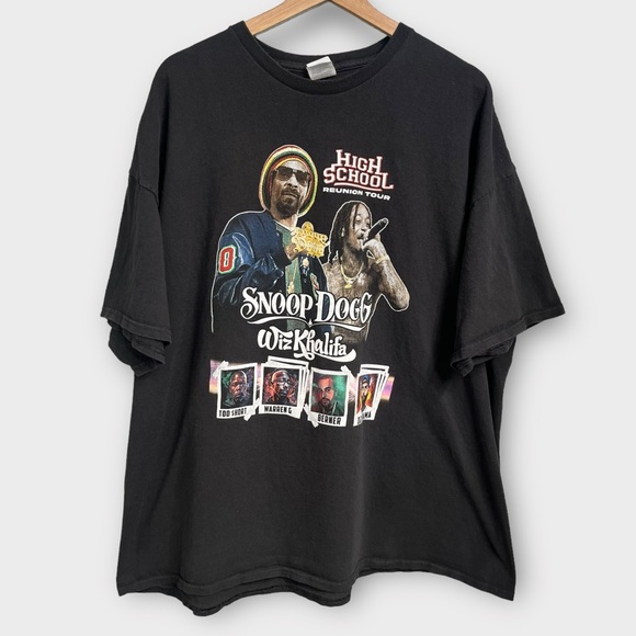 Snoop Dogg Wiz Khalifa High School Reunion Tour 2023 Concert T-Shirt Rap Tee 3XL - Picture 1 of 4